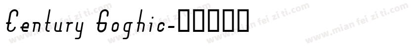 Century Goghic字体转换